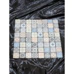 Desenli Cam Mozaik(1 Adet File) 32*32 cm