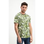 Desenli Erkek Bisiklet Yaka T-Shirt %100 Pamuk Tişört - 0 Siyah - XL