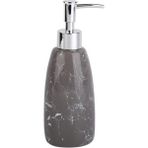DESENLİ GRİ SIVI SABUNLUK 8X8X17CM 300ML