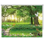 Desenli Karartma Stor Perde Çocuk Odası Yatak Odası Banyo ve Mutfak için Su Geçirmez Gölgeler 140 cm x 240 cm (55,1" x 94,5") - Şık ve İşlevsel Pencere Uygulaması
