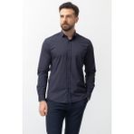Desenli Lacivert Kamel Renk Slim Fit Erkek Gömlek - XL - Lacivert - Camel