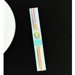 Desenli Metal Chopstick (Turuncu)