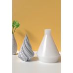 Desenli Ortboy Yılbaşı Ağcı Mum Silikon Kalıp - Mum Yapım Malzemeleri - 10 cm - 1 Adet