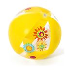 Desenli Plaj Topu 51CM Deniz Topu - Sarı