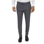 Desenli Slim Fit Koyu Gri Erkek Pantolon - Wessi