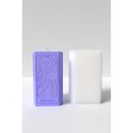 Desenli Tarot Güneş Kartı Mum Silikon Kalıp - The Sun Tarot Kartı Desenli Mum Kalıbı 12 x 6.8 cm - 1 Adet