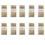 Desenli Yıkanabilir Kore Japon Çin Bambu Chopsticks Yemek Çubuğu - 24 Cm. - 5 Çiftlik 10 Paket Krem
