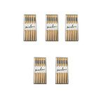 Desenli Yıkanabilir Kore Japon Çin Bambu Chopsticks Yemek Çubuğu - 24 Cm. - 5 Çiftlik 5 Paket Krem