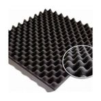 Desenli Yumurta Sünger 30MM – 100×100 cm | Ses ve Isı Yalıtım Sünger - 100X100 - Siyah