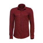 Desensiz Slim Fit Bordo Erkek Oduncu Gömlek - Wessi