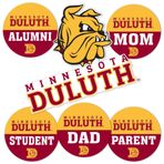 Desert Cactus Minnesota Üniversitesi Duluth Sticker Bulldogs UMD Şampiyon Vinil Çıkartmalar Dizüstü Bilgisayar Su Şişesi Araba Karalama Defteri (Yuvarlak Aile)