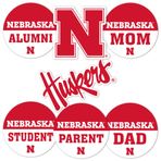 Desert Cactus Nebraska Üniversitesi Sticker Huskers GBR NU Vinil Çıkartmalar Dizüstü Bilgisayar Su Şişesi Araba Karalama Defteri (Yuvarlak Aile)