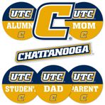 Desert Cactus Tennessee Üniversitesi Chattanooga Sticker UTC Mocs Vinil Çıkartmalar Dizüstü Bilgisayar Su Şişesi Araba Karalama Defteri (Yuvarlak Aile)