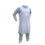 Desert Dress-Çöl Elbise Erkek Afgan Pakistan Hint şalvar Suit Elbise Kostüm Fantezi Örgün Yeni Pantolon Gömlek (Krem)