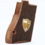 Desert Eagle Sarı Metal Kalkan Haç Ceviz Ahşap Tabanca Kabzesi