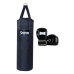 Desfabe Polydes 80x25 Cm Kolonlu Boks Kum Torbası Siyah+Eldiven