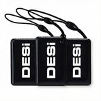 DESi IC Kart Tag, Akıllı Kilit Sistemleri için 3'lü Set, Siyah, Dijital Anahtar, QUiC Serisi ile Uyumlu, Tek Dokunuşla Kolay Erişim