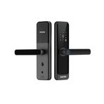 Desi Quic Q015 Akıllı Kilit Uygulama Parmak Izi Tuş Takımı Kart Okuyucu Siyah
