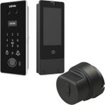 Desi Quic Vision V002 Yüz Tanıma - Şifre - Avuç Izi - Kart - Canlı Görüşme ve Utopic Rxe Akıllı Kilit Set (Canlı Görüşme - Dürbüne Montaj - Iç Ekran)