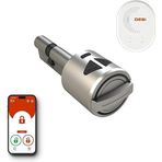 Desi Utopic R Akıllı Kilit, Telefondan Kontrol ve Şarj Edilebilir Pilli Akıllı Kapı Kilidi - Kolay Montaj, Deliksiz Montaj (Utopic R + WiFi Köprü) (Google Home ve Alexa Uyumlu)