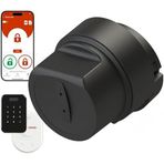 DESi Utopic RXe Akıllı Kilit, iOS/Android Uyumlu, Çelik Kapılar İçin, Delme Biçme ve Değiştirme Olmadan Kolay Montaj (Utopic RXe + Yüz Tanıma + WiFi Köprü)(Google Home-Alexa-Home Assistant)