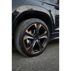 Design Cupra Ateca ile Uyumlu Jant Kaplama Sticker Set Metalik Mat Bakir - Standart