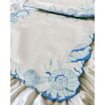 Design Deniz Temalı Mavi Kabuk ve Mercan Desenli Nakışlı Amerikan Servis 6'lı - 44 x 37 - Karışık - Renkli