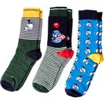 Design Erkek Soket Çorap Set Koleksiyon Özel Tasarım - Renkli - 41 - 46