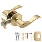 Design House 728881 Springdale Kapı Kolu Saten Altın, Anahtarlı Giriş