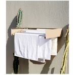 Design Kurutmalık Çamaşır Askısı - Duvara Monte, Katlanabilir Çamaşırlık - Cappuccıno-70cm