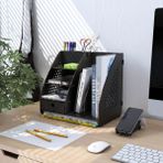 Design Otto Focus Hexa Çekmeceli A4 Evrak Rafı Masaüstü Organizer - Siyah