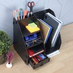 Design Otto Focus Modest Çekmeceli A4 Evrak Rafı Masaüstü Organizer - Siyah