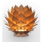 Design OTTO LOTUS Dekoratif Avize Sarkıt Abajur Lambader Şapkası Ceviz