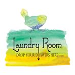 Design With Vinyl Çekmecelerinizi buraya bırakın Banyo Çıkartma Ev Duvar Dekorasyonu Mizahi Ev Çamaşırhane Çamaşır Odası - Boyut: 50,8 cm x 45,7 cm