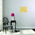 Design With Vinyl Design With Vinyl Duvar Çıkartması Better Together Sütlü Kurabiyeler Gıda Motive Edici Duvar Çıkartması Erkek Kız Çocuk Yatak Odası için - Boyut: 30 cm X 45 cm