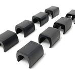 Design61 Silencer kelepçeli merdiven 8'li set sandalye kaydırıcı zemin koruyucu kaydırıcı Ø 20-22 mm Silencer mobilya kaydırıcı