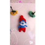 designbyoykum Amigurumi Şirin Baba Organik Oyuncak mavi beyaz