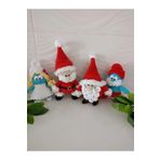 designbyoykum EĞLENCELİ EL ÖRGÜSÜ OYUNCAKLAR (ŞİRİNE, ŞİRİNBABA, NOEL BABA, CÜCE) KIZMIZI