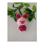 designbyoykum OYUNCAK EL ÖRGÜSÜ ORGANİK PİGLET PEMBE