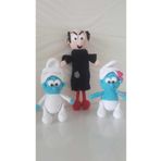 designbyoykum Şirinler Organik Oyuncak Seti -(GARGAMEL, UYKUCU VE SÜSLÜ ŞİRİNLER)