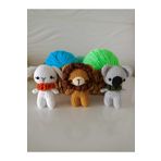 designbyoykum TAVŞAN, KOALA, ASLAN ÖRGÜ OYUNCAK KARIŞIK