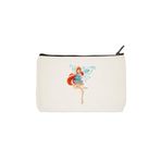 designedfy Clutch Winx Bloom Baskılı Bez Makyaj Çantası, Kalemlik, El Çantası