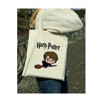 designedfy Harry Potter Su Geçirmez Baskılı Bez Çanta