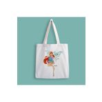 designedfy Winx Bloom Baskılı Bez Çanta