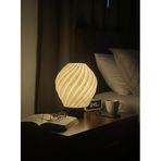 Designobee Lalezar Mermer Görünümlü Lamba- Modern Masa ve Gece Lambası – Ambiyans Lambası, Dekoratif LED Abajur, E14 Duy