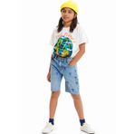 Desigual 23SBDD01 Normal Bel Normal Açık Mavi Erkek Çocuk Şort