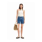 Desigual 24SWDD82 Yüksek Bel Standart İndigo Kadın Şort