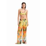 Desigual Kadın Standart Kadın Dokuma Mayo Pantolon, Turuncu, M