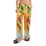 Desigual Kadın Standart Kadın Dokuma Mayo Pantolon, Turuncu, XS