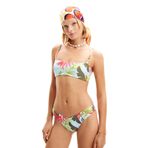 Desigual Kadın Standart Kadın Örme Mayo Bandeau, Mavi, S